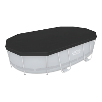 czarna osłona na basen