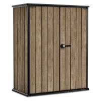 Szafa zewnętrzna do ogrodu Deco Vertical 1400L Ashwood– Keter
