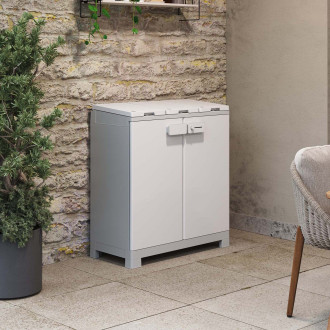 Szafka do segregacji odpadów ReCyclo Premium Jasny szary - Keter