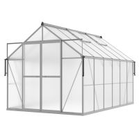 Szklarnia ogrodowa poliwęglanowa Slide-In NEW 244x370cm Silver - Cultivo