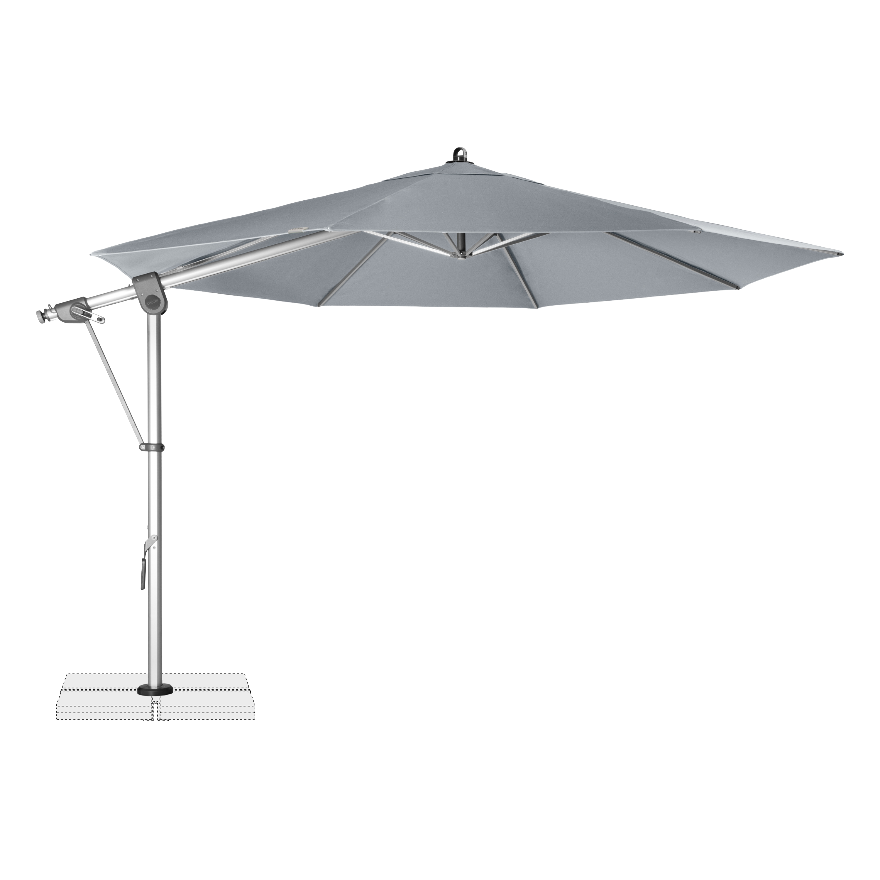 Parasol do ogrodu Doppler EXPERT 350 Light grey