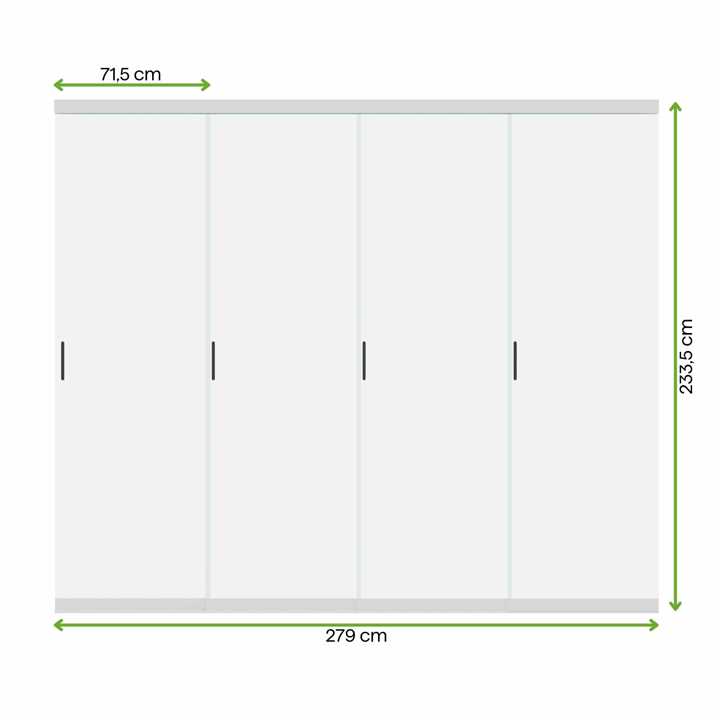 Szklane panele przesuwne do pergoli wymiary 279 cm szerokość 233,5 cm wysokość system zabudowy tarasu