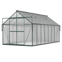 Szklarnia ogrodowa poliwęglanowa Slide-In 244x490cm Dark Green - Cultivo