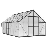 Szklarnia ogrodowa z poliwęglanu Slide-In NEW 305x489cm Black - Cultivo