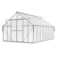 Szklarnia ogrodowa z poliwęglanu Slide-In NEW 305x489cm Silver - Cultivo