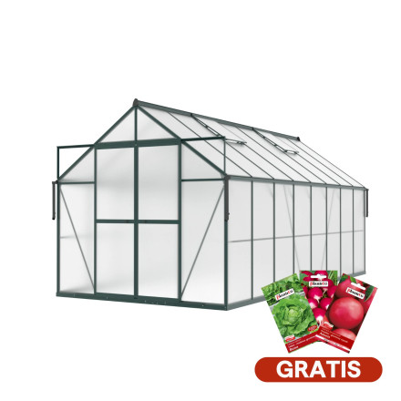 Szklarnia ogrodowa Slide-In NEW 244x490cm Dark Green - Cultivo