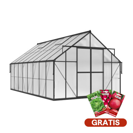 aranżacja szklarni z poliwęglanu "slide in"