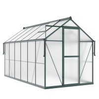 Szklarnia ogrodowa z poliwęglanu Slide-In 183x361cm Dark Green - Cultivo