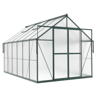 Szklarnia ogrodowa poliwęglanowa Slide-In 244x370cm Dark Green - Cultivo