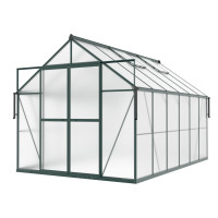 Szklarnia ogrodowa poliwęglanowa Slide-In NEW 244x370cm Dark Green - Cultivo
