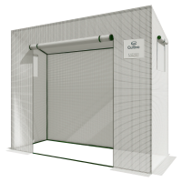 Widok boczny szklarni ogrodowej na pomidory 200x77 cm kolor biały