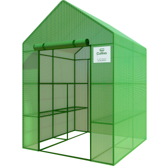 Szklarnia tunel foliowy 8 półek 140x140 cm kolor zielony od Cultivo