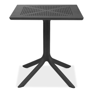 stolik czarny na jednej nóżce