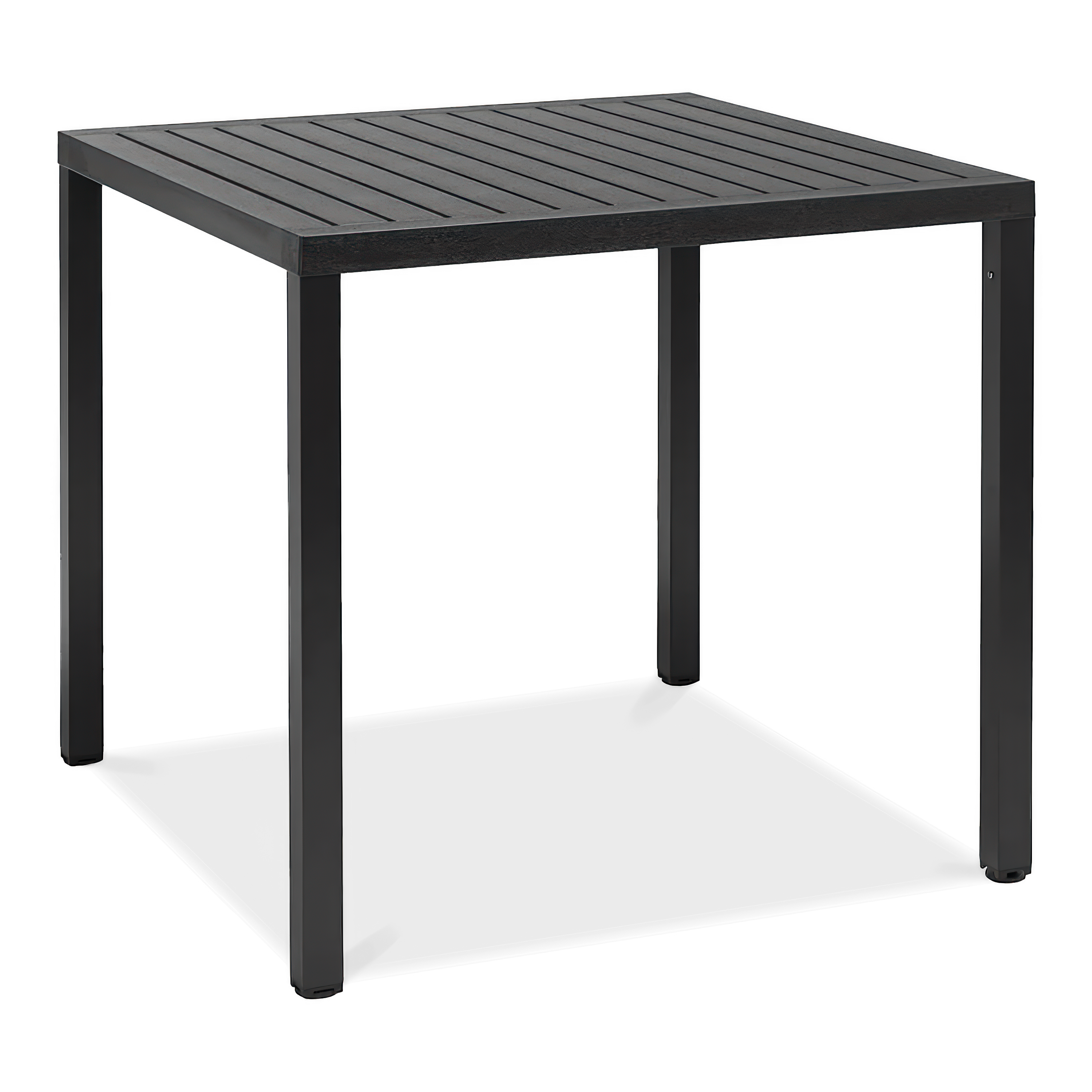 czarny stół ogrodowy jadalniany