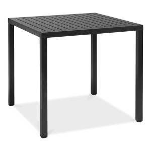 czarny stół ogrodowy jadalniany