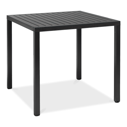 czarny stół ogrodowy jadalniany