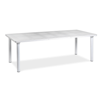 biały stół ogrodowy