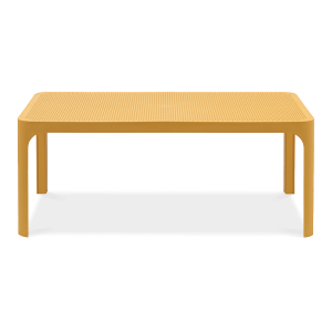 pomarańczowy stolik ogrodowy