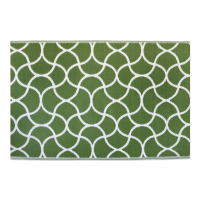 dywan zewnętrzny w kolorze zielonym