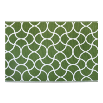 dywan zewnętrzny w kolorze zielonym