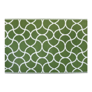 dywan zewnętrzny w kolorze zielonym