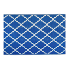 niebieski dywan tarasowy z romby