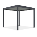 Pergola tarasowa automatyczna z oświetleniem LED ELEGANCE AUTOMATIC 3x3 Anthracite/Light Grey - Gutroof