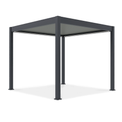 Pergola tarasowa automatyczna z oświetleniem LED ELEGANCE AUTOMATIC 3x3 Anthracite/Light Grey - Gutroof
