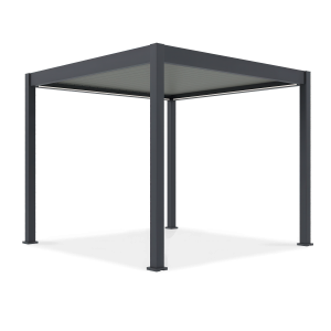 Pergola tarasowa automatyczna z oświetleniem LED ELEGANCE AUTOMATIC 3x3 Anthracite/Light Grey - Gutroof