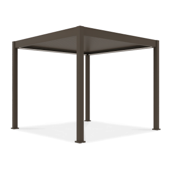 Pergola tarasowa automatyczna z oświetleniem ELEGANCE AUTOMATIC 3x3 Taupe - Gutroof