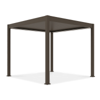 Bioklimatyczna pergola z ruchomymi lamelami ELEGANCE AUTOMATIC 3x3 Taupe - Gutroof