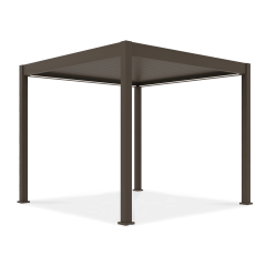 Pergola tarasowa automatyczna z oświetleniem ELEGANCE AUTOMATIC 3x3 Taupe - Gutroof