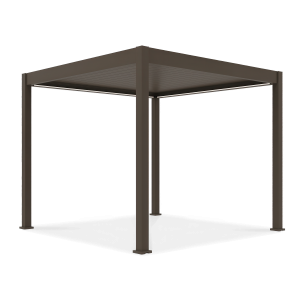 Pergola tarasowa automatyczna z oświetleniem ELEGANCE AUTOMATIC 3x3 Taupe - Gutroof