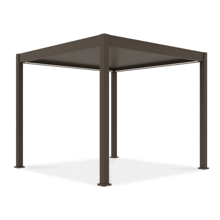 Pergola tarasowa automatyczna z oświetleniem ELEGANCE AUTOMATIC 3x3 Taupe - Gutroof
