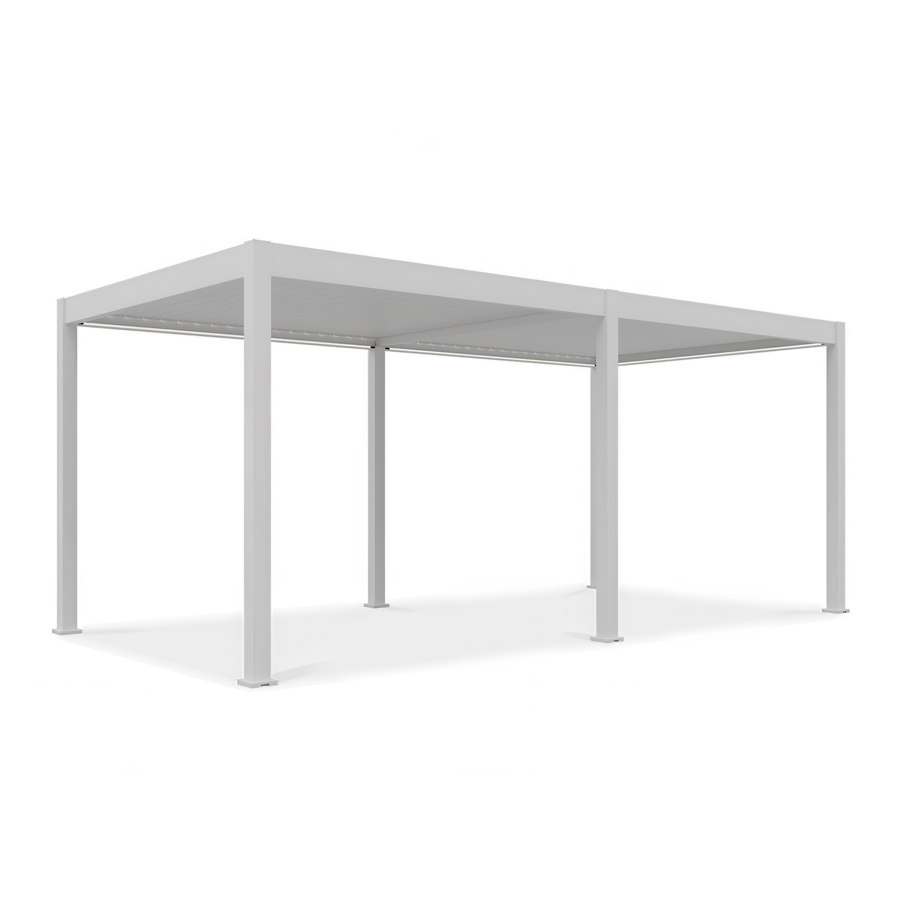 Bioklimatyczna pergola tarasowa ELEGANCE AUTOMATIC 3x6 z oświetleniem LED White - Gutroof