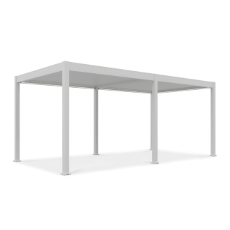 Bioklimatyczna pergola tarasowa ELEGANCE AUTOMATIC 3x6 z oświetleniem LED White - Gutroof