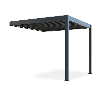 Automatyczna pergola przyścienna z oświetleniem LED 3x3 ELEGANCE WALL AUTOMATIC, Anthracite - Gutroof