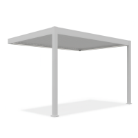 Automatyczna pergola przyścienna ELEGANCE WALL AUTOMATIC 3x4 z oświetleniem LED White - Gutroof