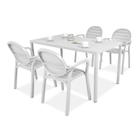 Komplet ogrodowy Nardi PALMA/CUBE 140 4+1 Bianco