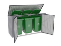 Zabudowa do koszy na śmieci DAVIS 8x3 Light Grey - Hardmaister