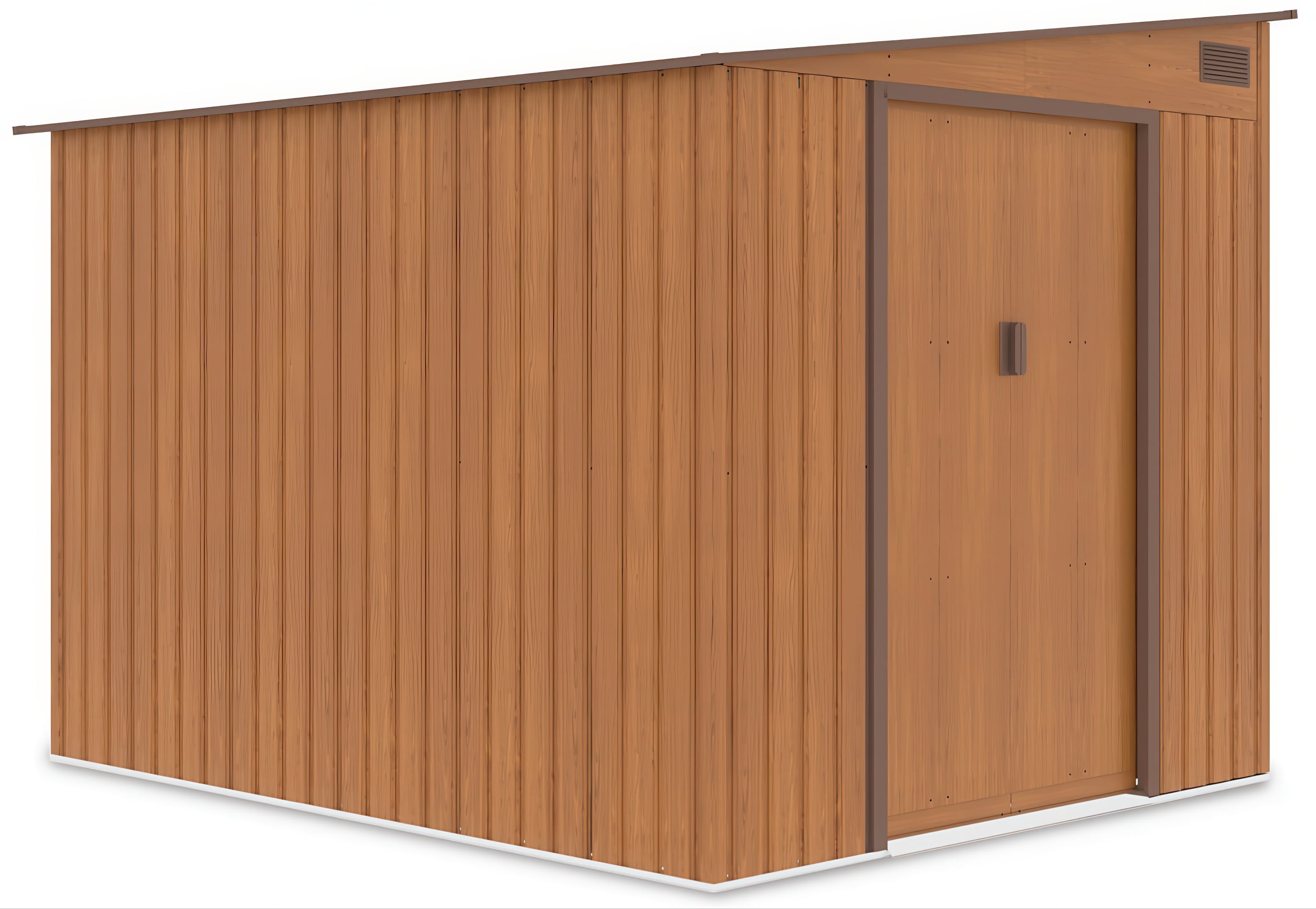 Domek narzędziowy JASPER 214x257cm Oak Brown, zdjęcie z boku 