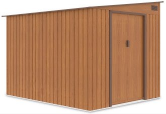 Domek narzędziowy JASPER 214x257cm Oak Brown, zdjęcie z boku 