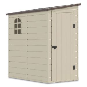 Domek ogrodowy BOSTON 109x192cm w beżowym kolorze od firmy Hardmaister