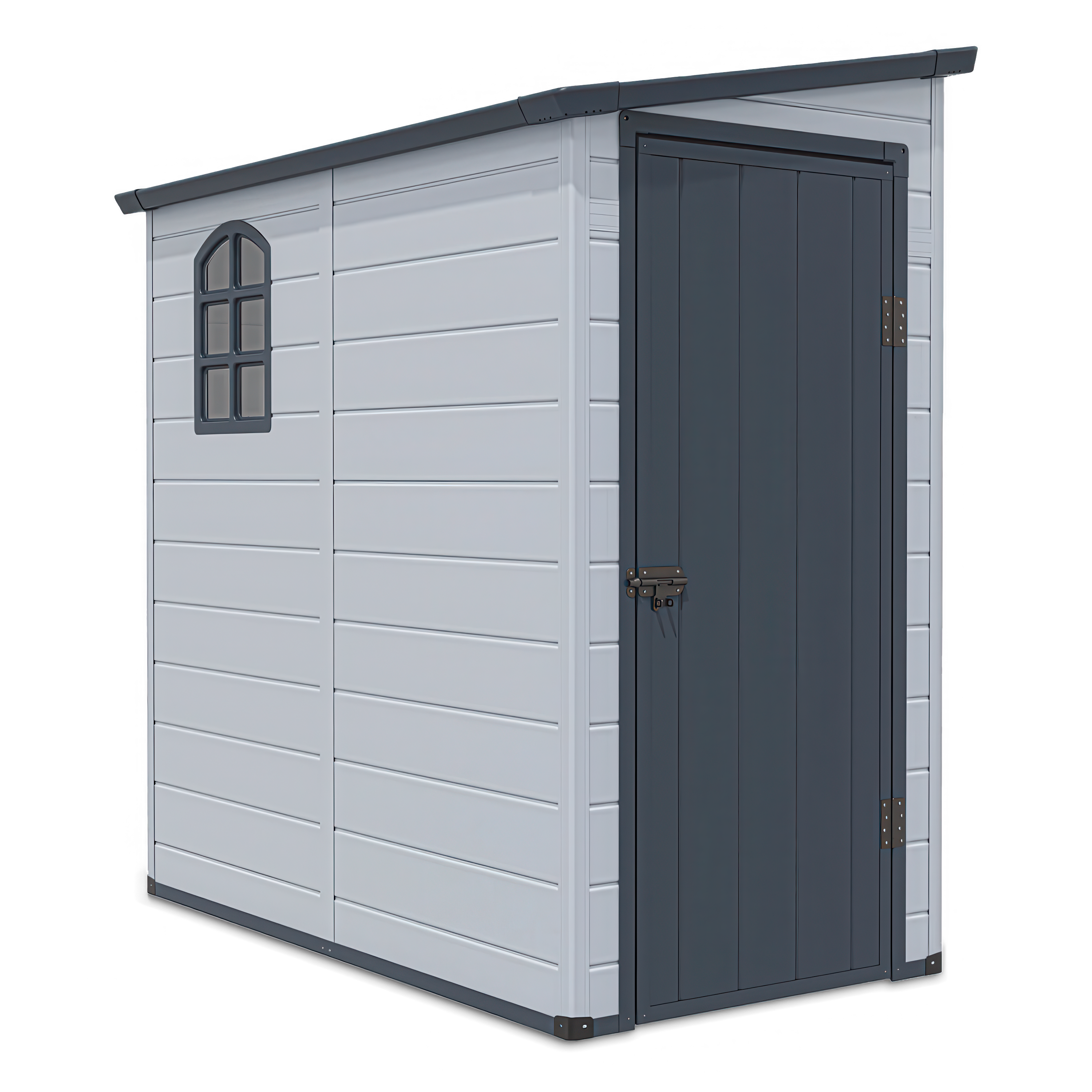 Domek ogrodowy BOSTON 109x192cm w jasno-szarym kolorze od firmy Hardmaister