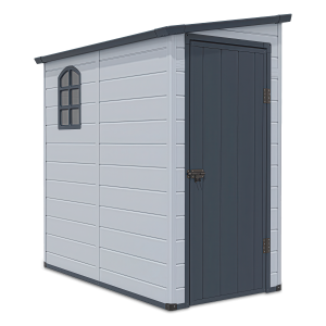 Domek ogrodowy BOSTON 109x192cm w jasno-szarym kolorze od firmy Hardmaister