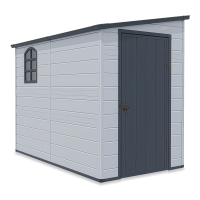 Domek narzędziowy BOSTON 143x248 Light Grey - Hardmaister