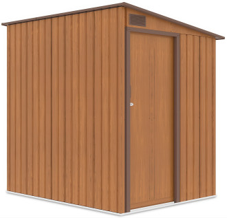 Domek ogrodowy JASPER 150x194cm Oak Brown lewa strona domku
