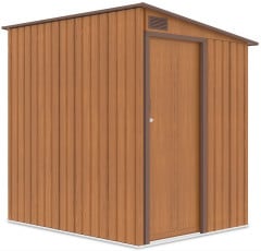 Domek ogrodowy JASPER 150x194cm Oak Brown lewa strona domku