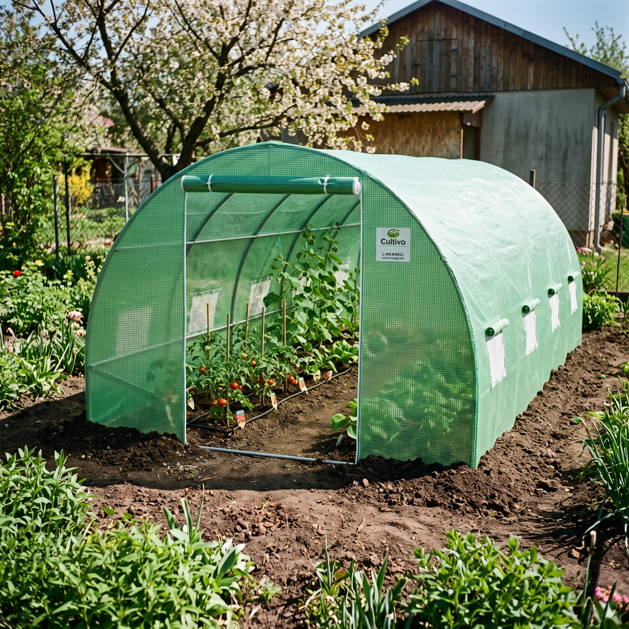 Tunel Foliowy 3x6x2 - 18m2 Zielony — aranżacja