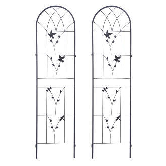 Zestaw dwóch podpórek do roślin 190x55 cm - wzór ptaków - Cultivo